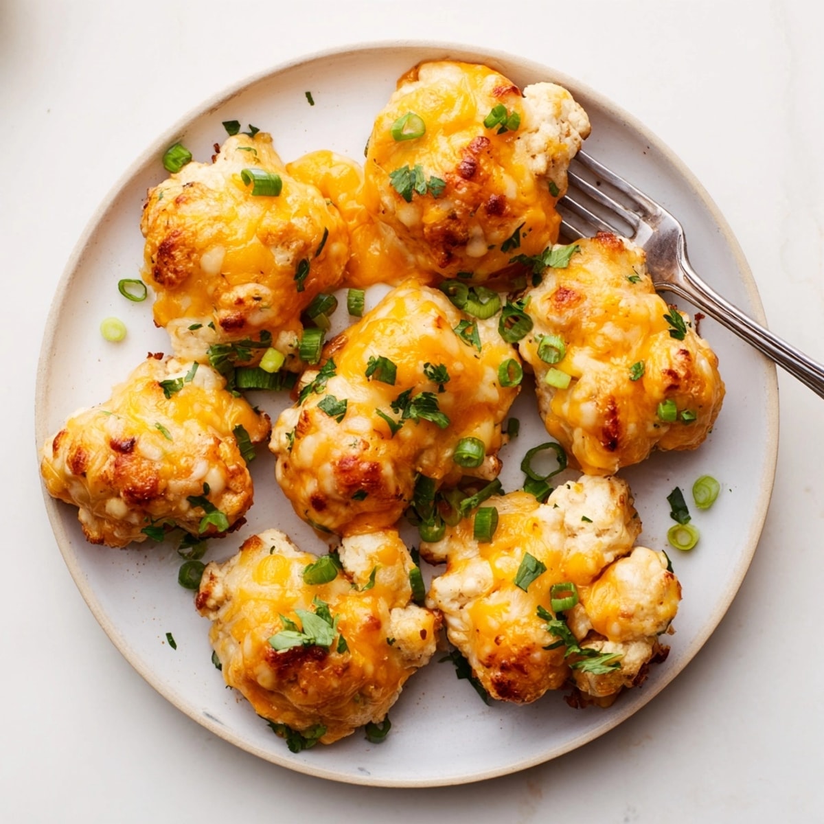 Golden-brown Cheesy Ranch Chicken Bites fresh from the oven, ready to serve.