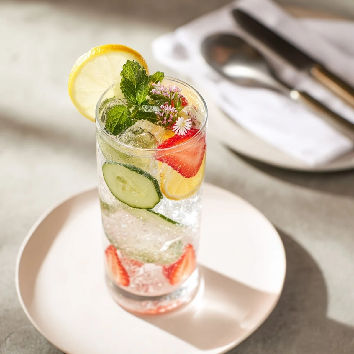 Easy, colorful water-based mocktails infused with herbs for a summer treat.