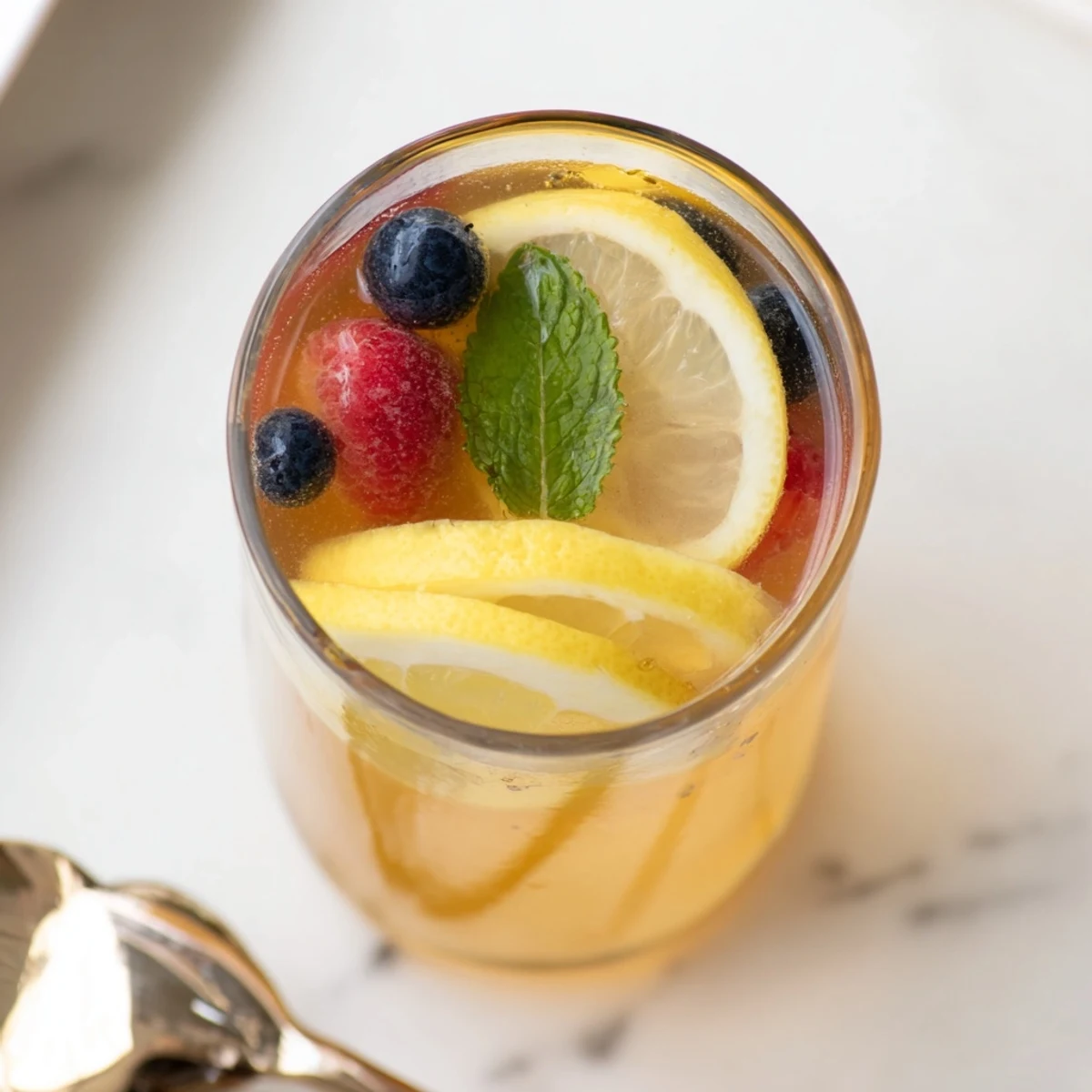 Refreshing Kombucha-style home-brew mocktails infused with fresh berries and herbs.  