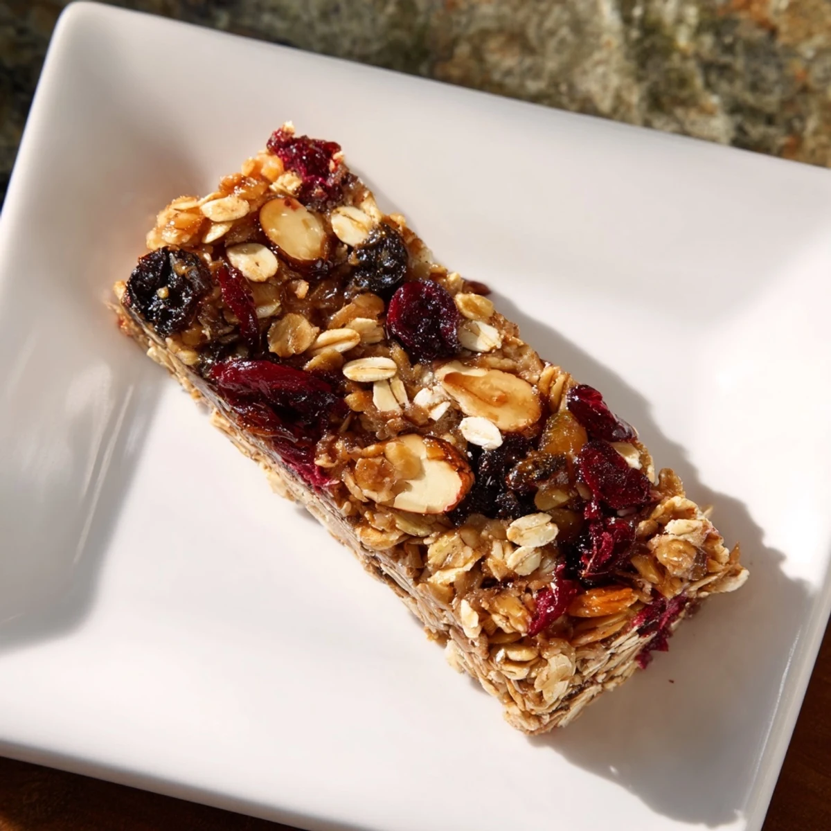 Freshly baked and chewy Roasted Pumpkin Seed & Cranberry Granola Bars filled with cranberries and nuts.