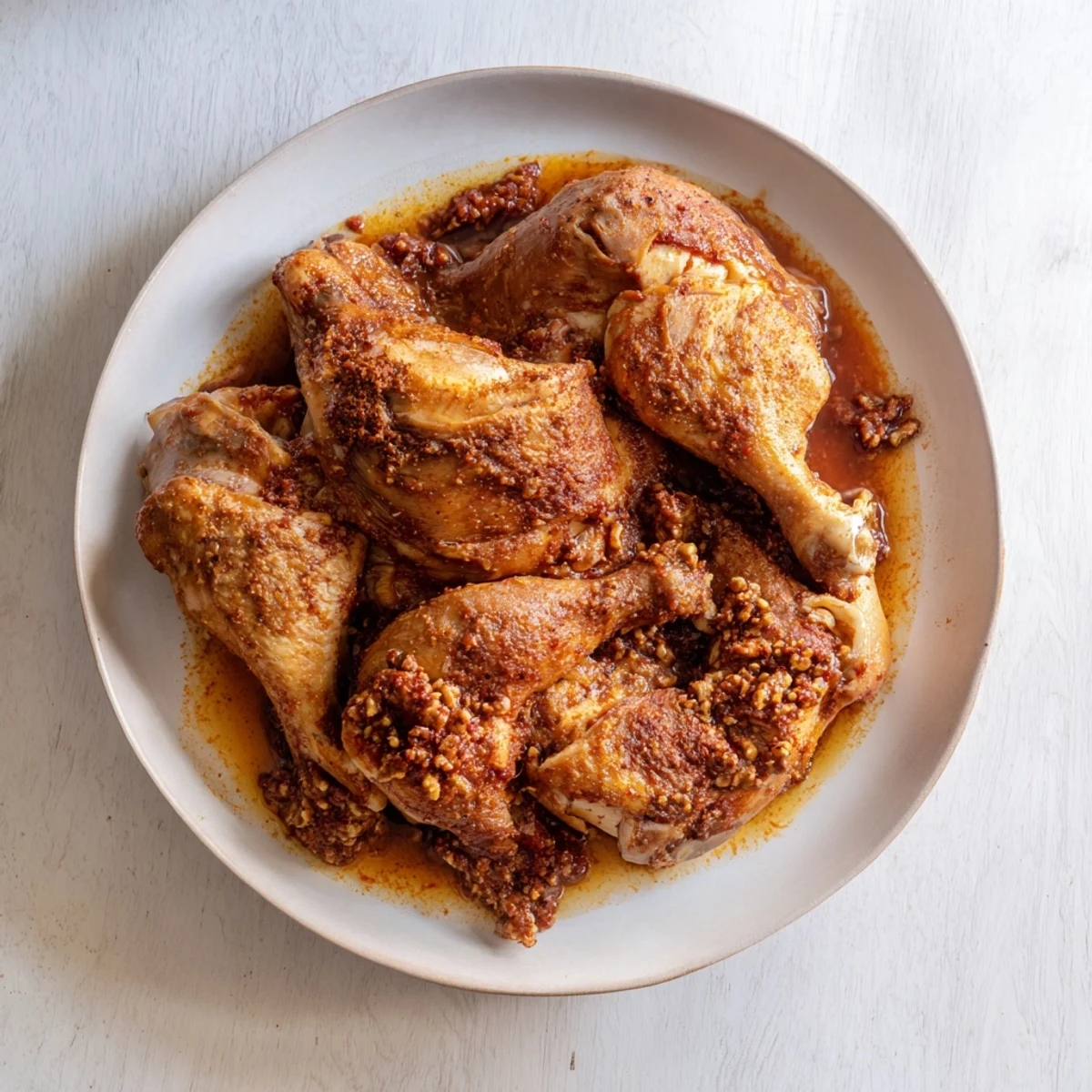 Budget Fesenjan stew simmering, showcasing tender chicken thighs in a rich walnut sauce.