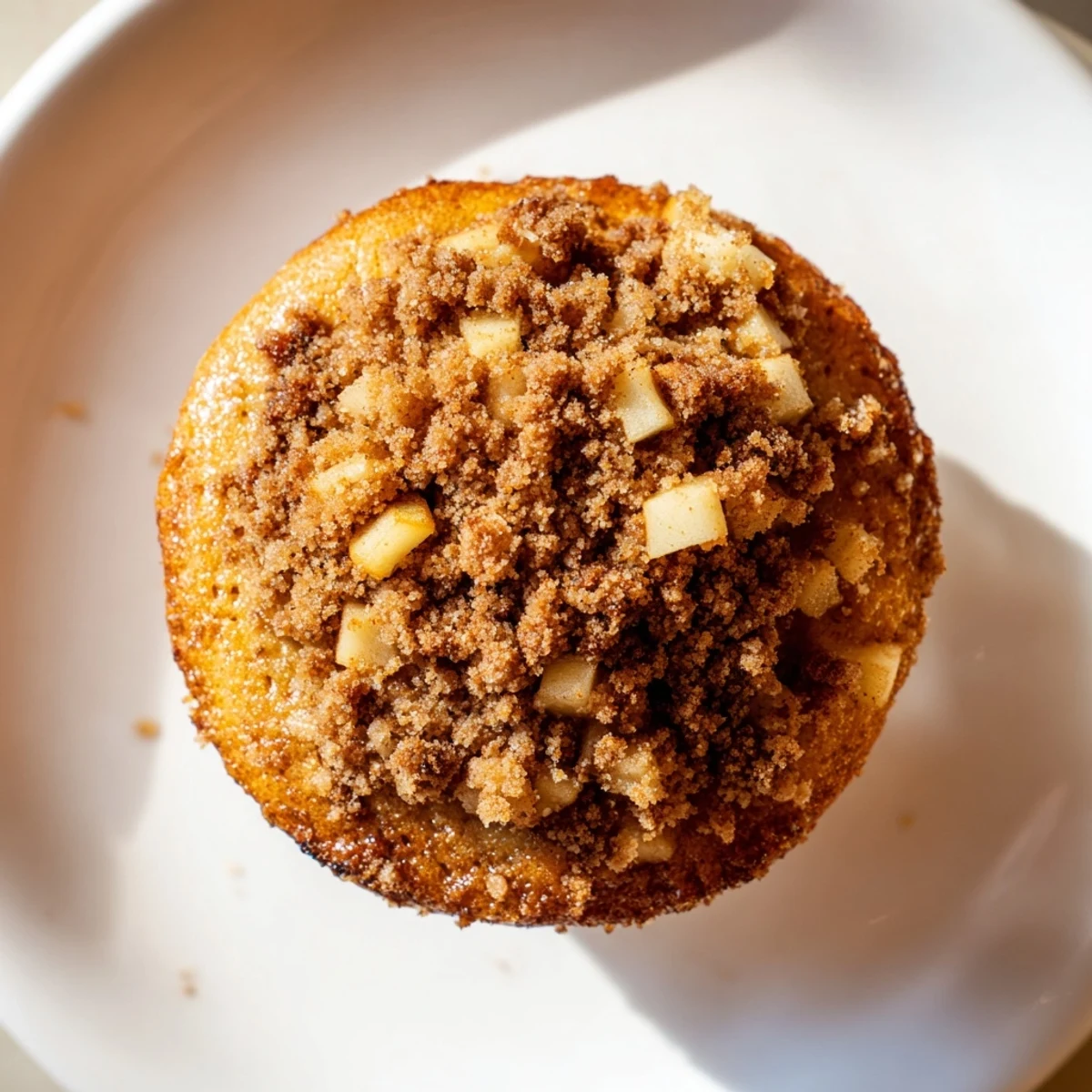 Warm, cinnamon-infused tasty apple muffins, perfect with coffee as a delicious homemade breakfast.