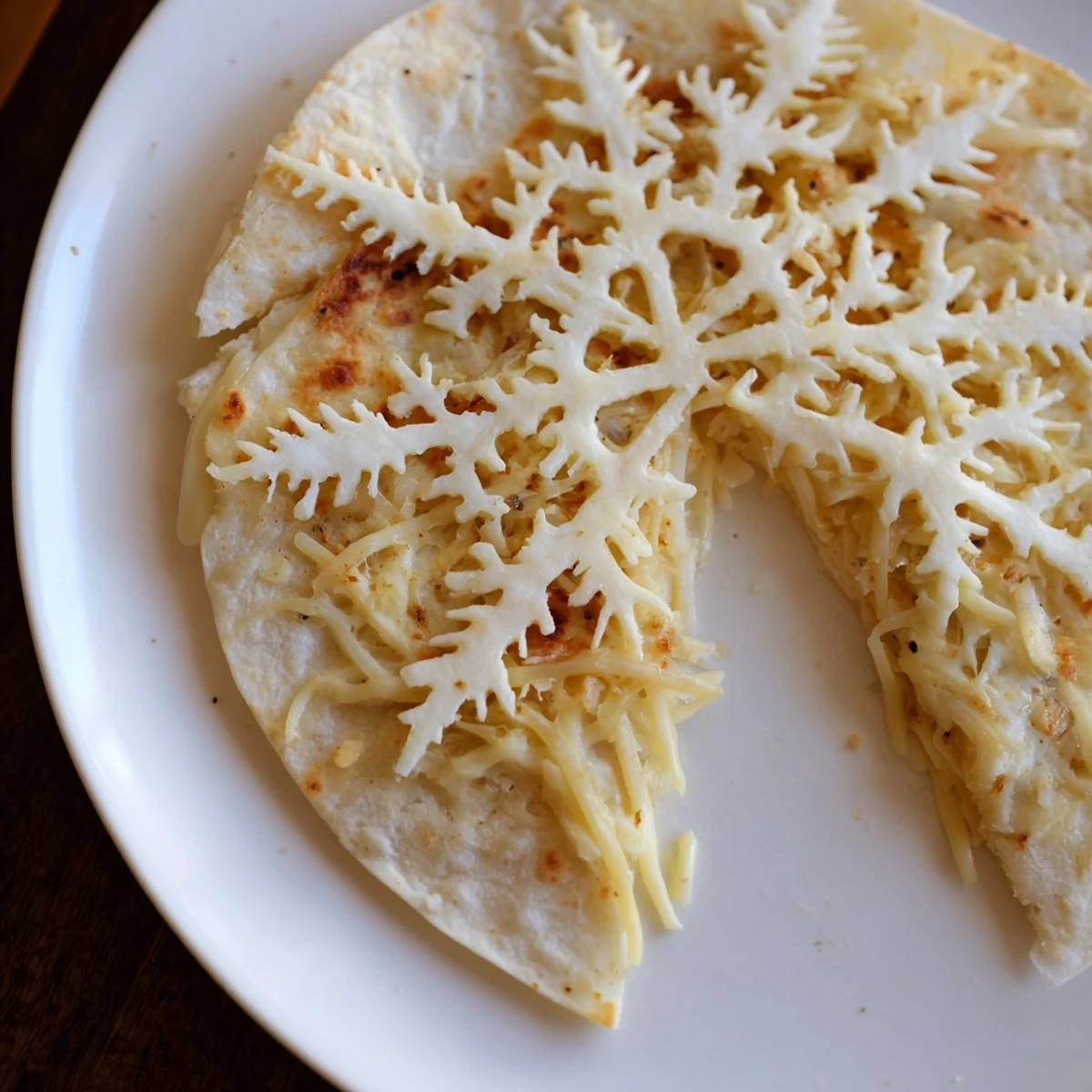 Golden and melty Express Snowflake Quesadillas, perfect for a quick, cheesy, and fun lunch.