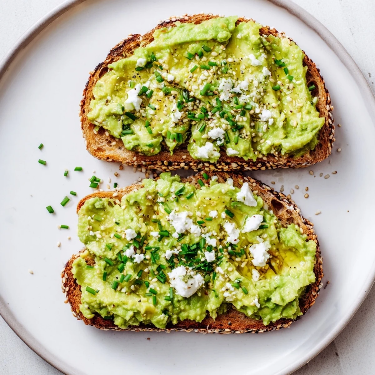 Creamy avocado toast with everything seasoning, a perfect easy breakfast with crispy, golden toast.