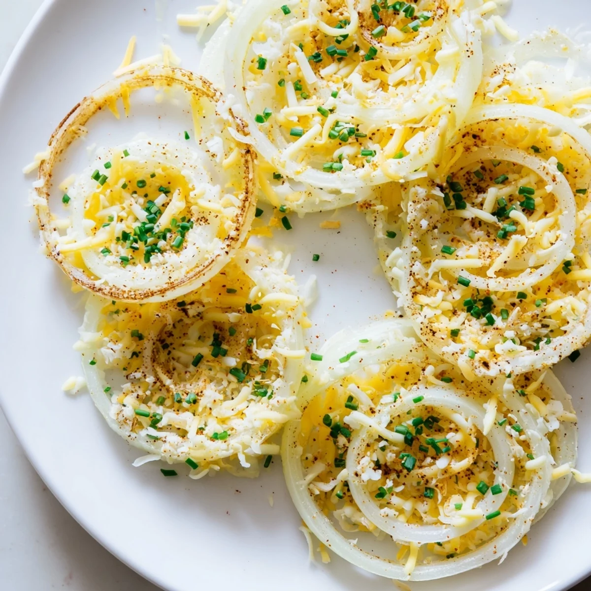 A close-up of crispy, cheesy Crispy Onion Cheese Chips, ready to eat as an amazing appetizer.