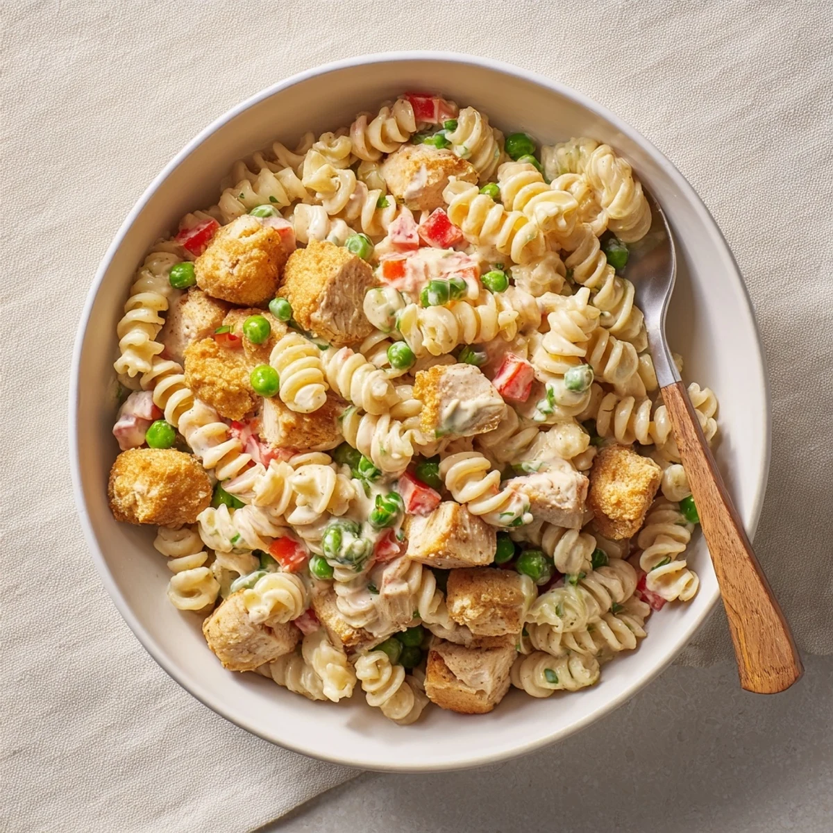 Crispy Chicken Ranch Pasta Salad