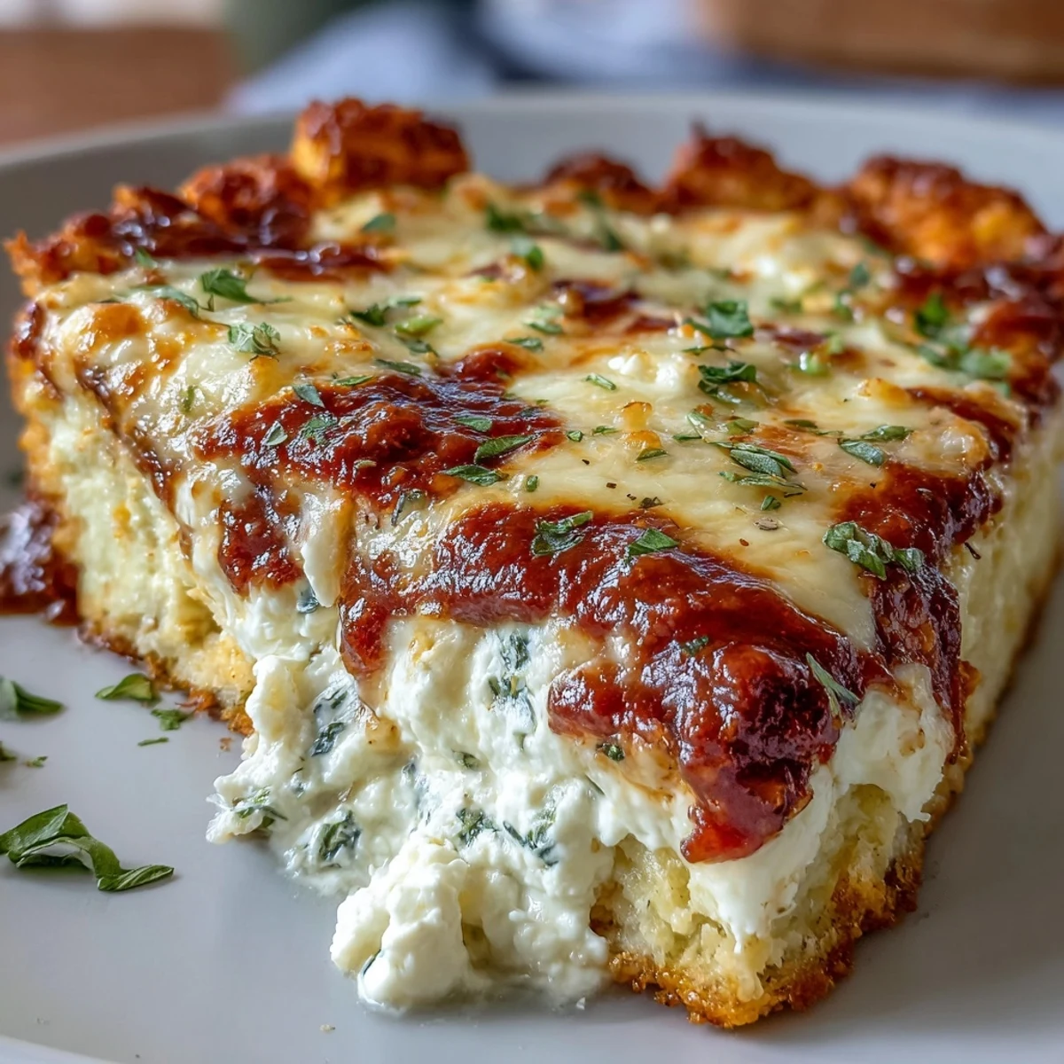 Pizza-Style Cottage Cheese Bake