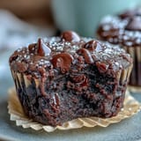 Decadent Fiber-Maxxing Bean Brownie Bites served hot from the oven.