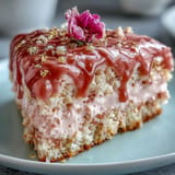 Elegant Rosé Velvet Cake, perfect for special occasions with a sweet cream cheese frosting.