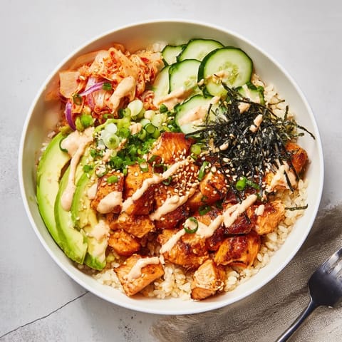 Crispy Salmon Rice Bowl