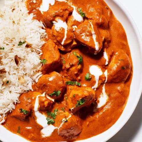 Butter Chicken with Rice Pilaf