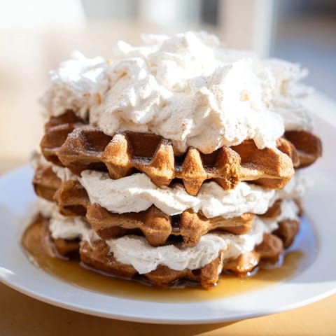 Express Gingerbread Waffle Stacks