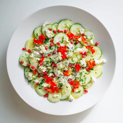 Healthy Cucumber Christmas Salad