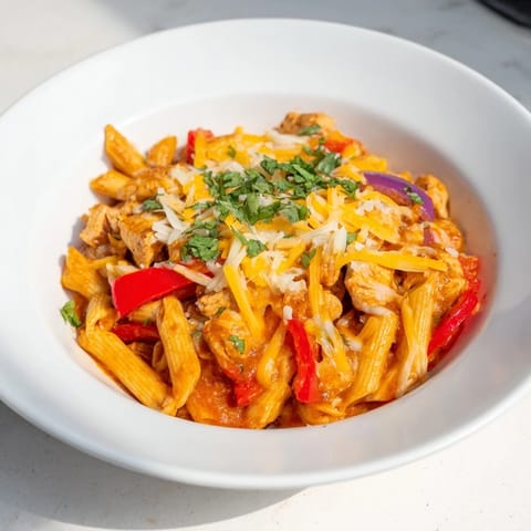 Baked Salsa Chicken Pasta