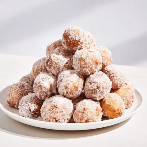 Powdered Donut Holes Mountain