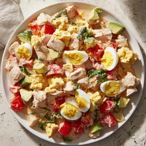 High Protein Chicken Egg Salad