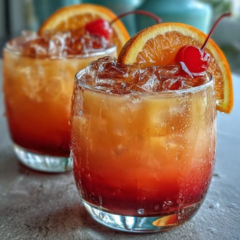 Ombre Sunrise Mocktail Grenadine