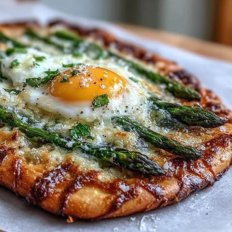 Asparagus and Egg Flatbread