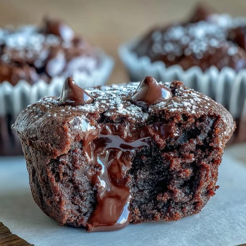 Fudgy Fiber-Maxxing Bean Brownie Bites, a gluten-free, chocolatey treat.