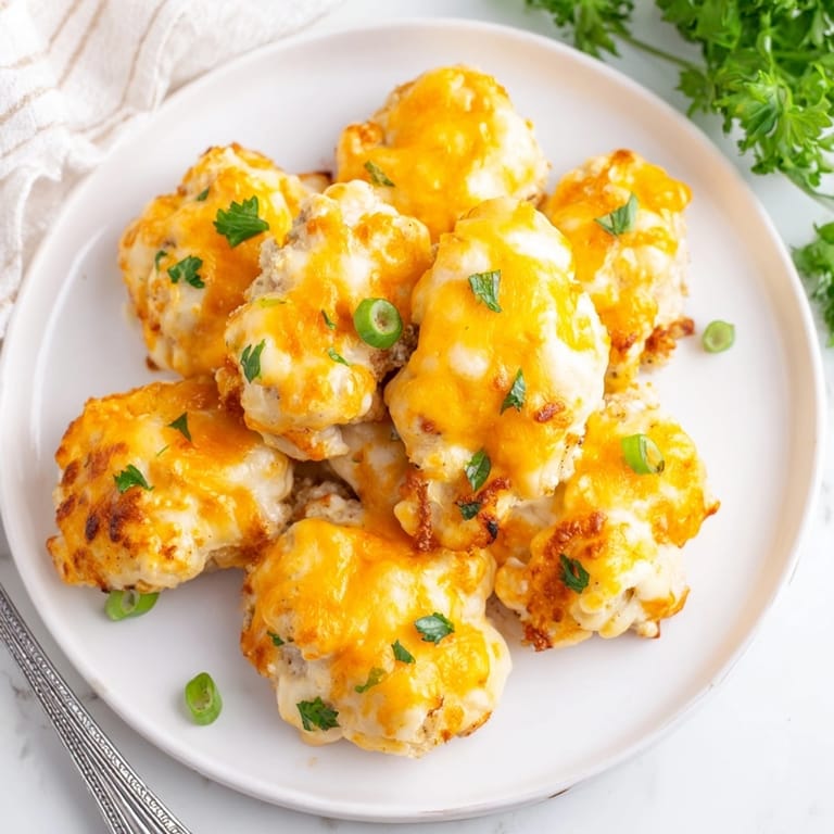 Baked to perfection, these Cheesy Ranch Chicken Bites are a flavorful appetizer or snack.