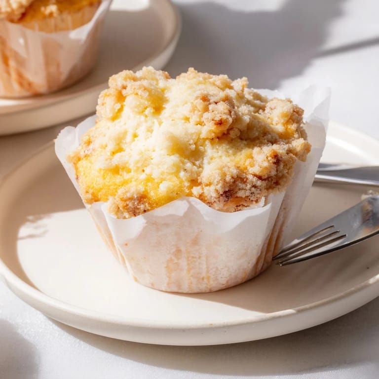 Golden brown cream cheese sweet tea muffins served warm with honey butter.