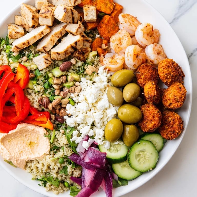 A vibrant spread inviting guests to create unique bowls with fresh ingredients and sauces.