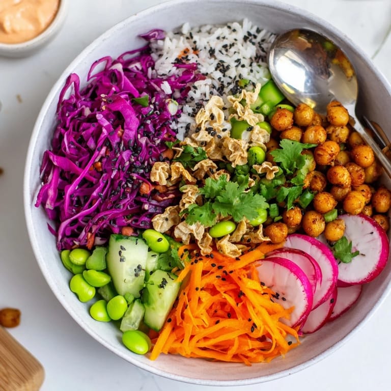 Delicious ASMR Crunch Snack Bowls served with spicy mayo for an extra kick.