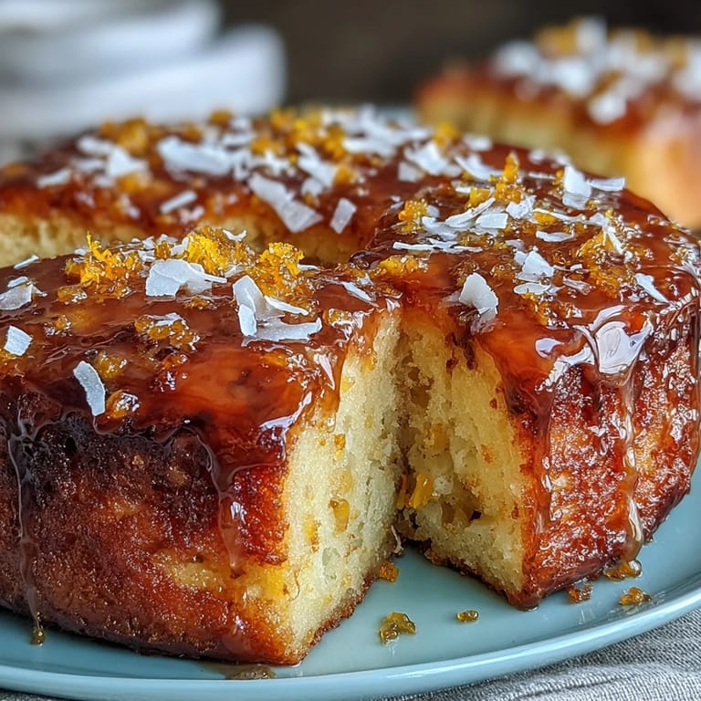 Moist and fragrant whole orange cake, blending the entire fruit for a naturally sweet and intensely citrusy flavor.  
